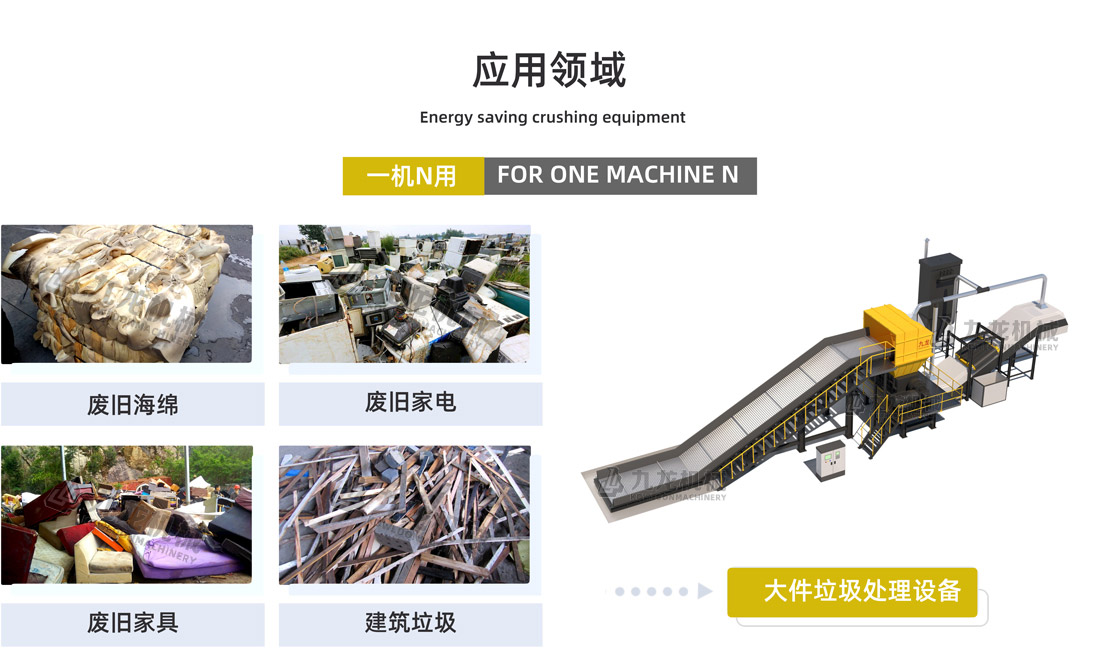 大件垃圾處理設備應用領(lǐng)域